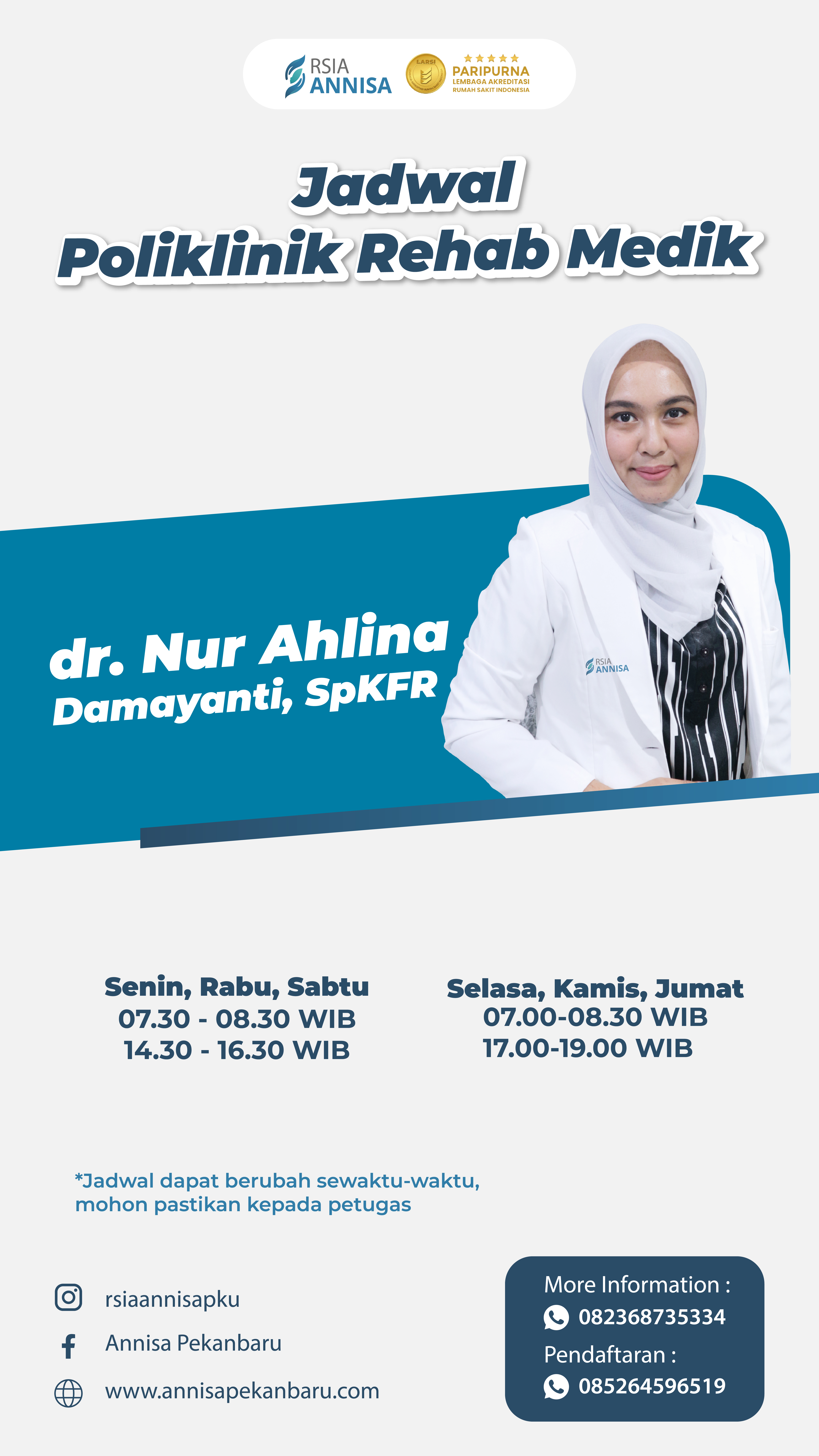 dr. Nur Ahlina Damayanti, SpKFR