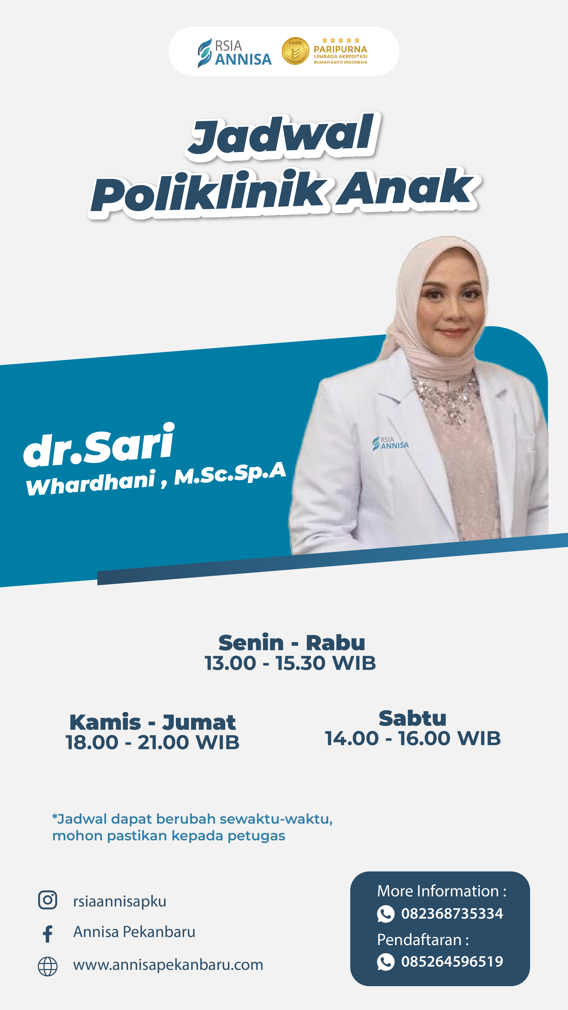 dr. Sari Whardhani, M.sc,Sp.A
