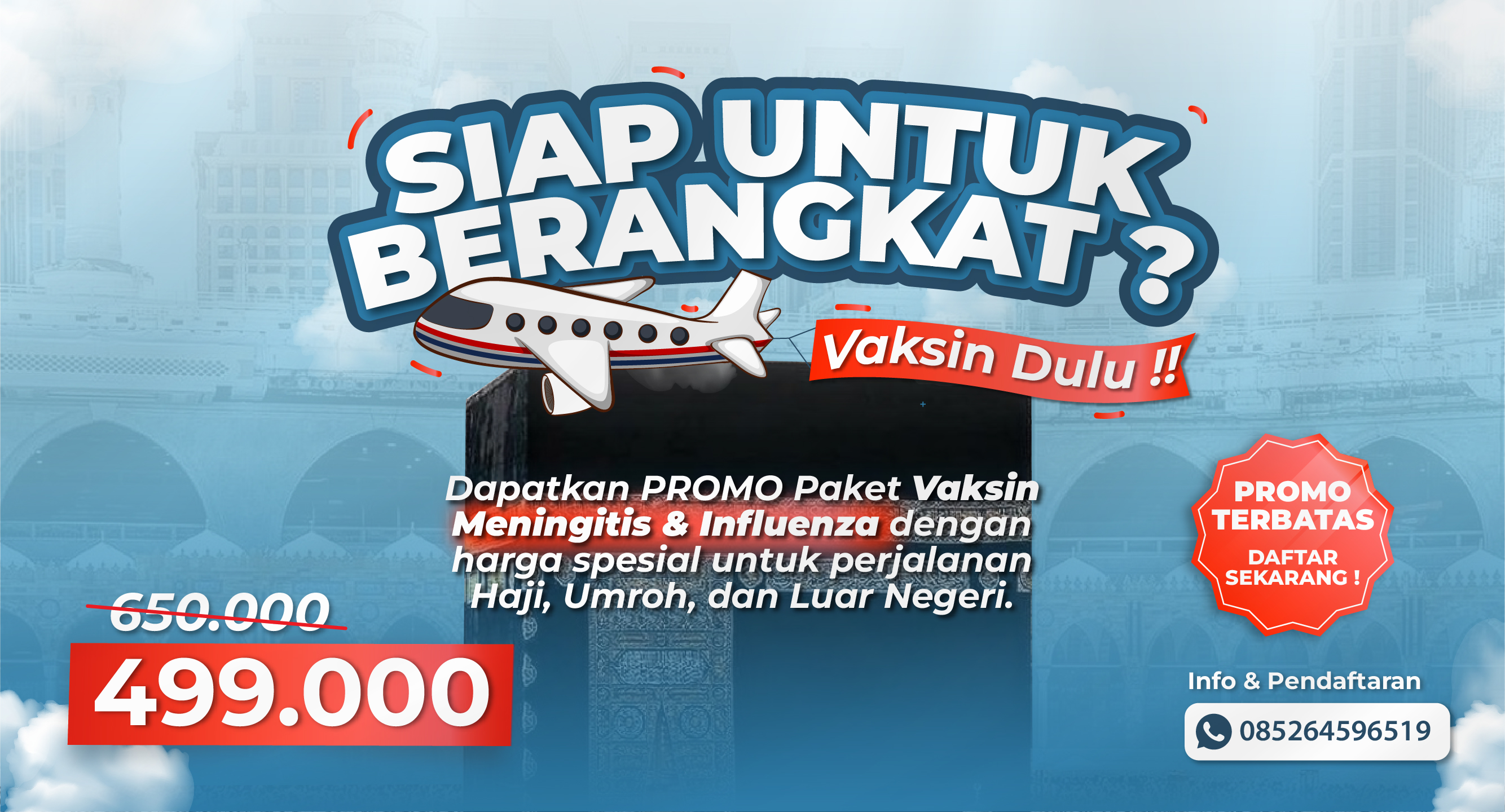 Promo Paket Vaksin Meningitis dan Influenza